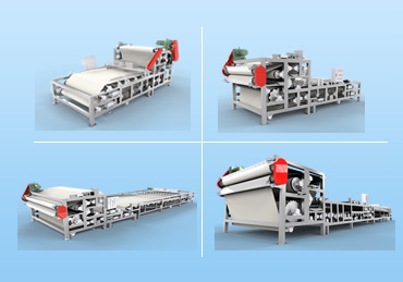 Sludge belt press machine
